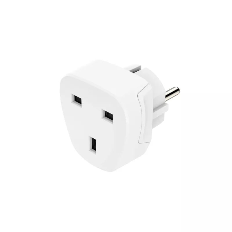 Adaptador de ficha de rede Hama 00223459 tipo E/F Hybrid tipo G (UK) branco