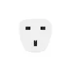Adaptador de ficha de rede Hama 00223459 tipo E/F Hybrid tipo G (UK) branco
