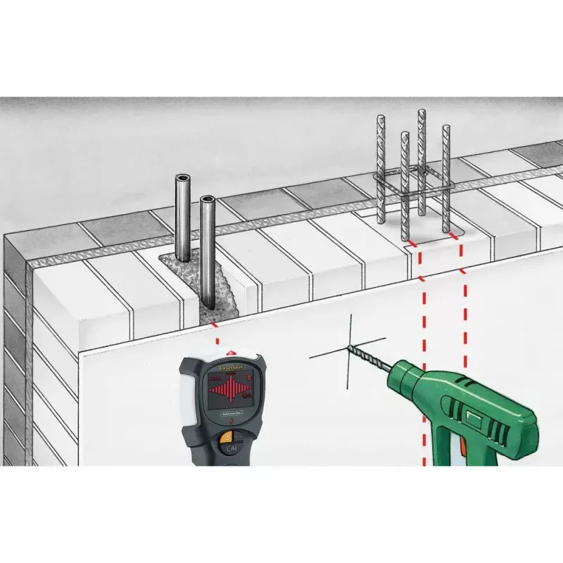 Laserliner MultiScanner Plus detetor múltiplo digital metal ferroso cabo condutor metal não ferroso madeira
