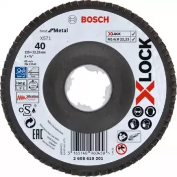 Disco de desbaste Bosch X-LOCK X571 BEST FOR METAL aço