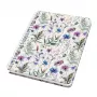 Bloco de notas Sigel Jolie JN618 A5 60 folhas azul verde violeta branco