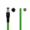 Cabo de sensor ACT Industrial 3,00 metros M12D 4 pinos ficha macho para extremidade aberta, cabo TPE Superflex Xtreme, blindado