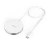 Hama MagCharge FC15 telemóvel, smartphone branco USB carregamento sem fios carregamento rápido interior