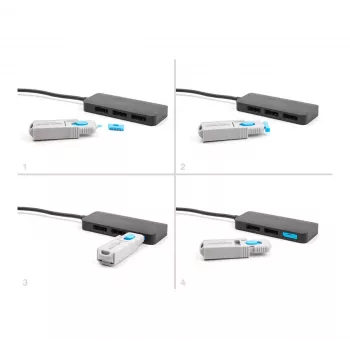 Bloqueador de portas DeLOCK 20951 10 bloqueadores de portas conector fêmea DisplayPort azul