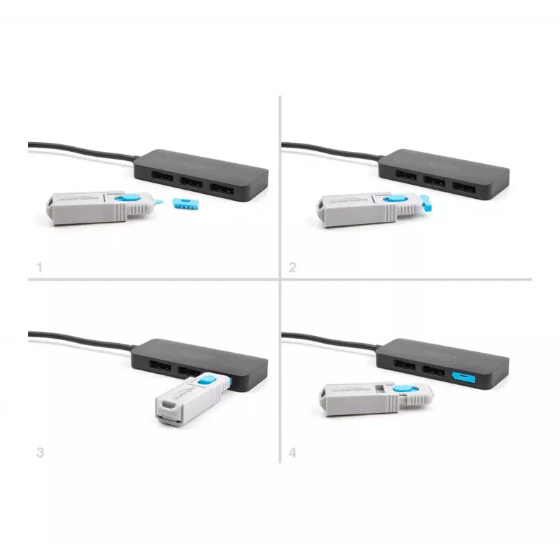 Bloqueador de portas DeLOCK 20951 10 bloqueadores de portas conector fêmea DisplayPort azul