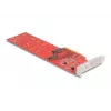 DeLOCK placa PCI Express x8 para 2 x NVMe M.2 Key M 110 mm internos Bifurcation Low Profile