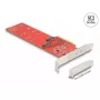 DeLOCK placa PCI Express x8 para 2 x NVMe M.2 Key M 110 mm internos Bifurcation Low Profile