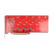 DeLOCK placa PCI Express x16 para 4 x NVMe M.2 Key M 110 mm internos Bifurcation