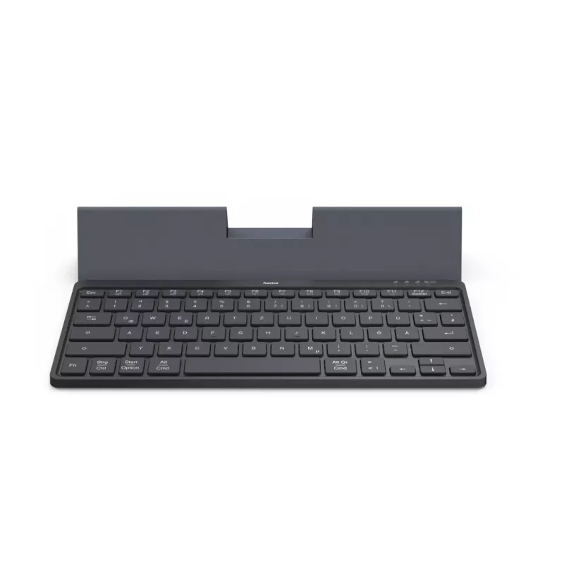 Hama Travel 600 QWERTZ alemão Bluetooth preto, cinzento-escuro