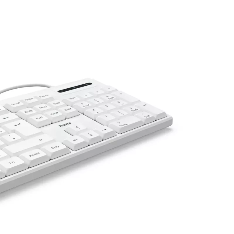 Teclado Hama CK-200 Home/Escritório USB QWERTZ alemão branco