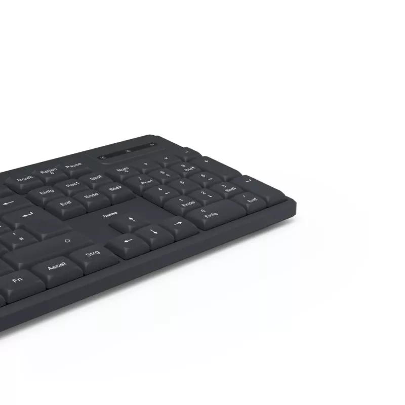 Teclado Hama WK-200 Home/Escritório RF sem fios QWERTZ alemão preto