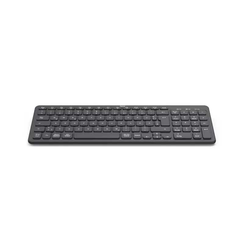 Teclado Hama WK-300 Home/Escritório RF sem fios + Bluetooth QWERTZ preto