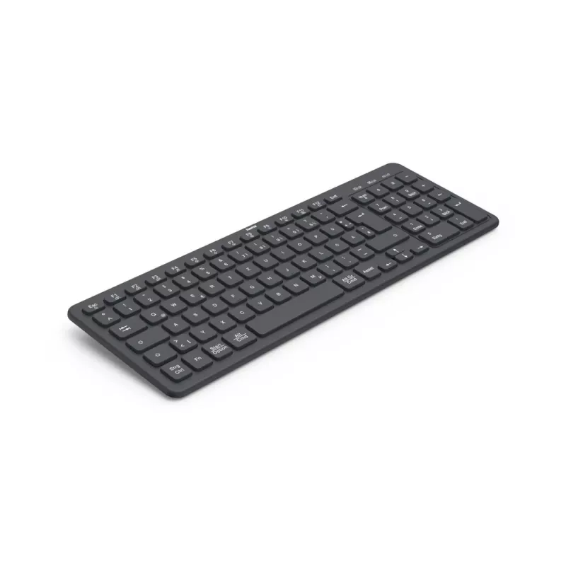 Teclado Hama WK-300 Home/Escritório RF sem fios + Bluetooth QWERTZ preto