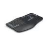 Hama WK-900 Ergo teclado sem fios multidispositivo dividido, LED, QWERTZ, preto