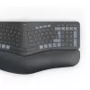 Hama WK-900 Ergo teclado sem fios multidispositivo dividido, LED, QWERTZ, preto