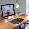 Hama WK-900 Ergo teclado sem fios multidispositivo dividido, LED, QWERTZ, preto