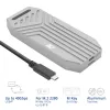 Caixa para SSD ACT USB 40 Gbit/s M.2 2280 NVMe / PCIe, sem ferramentas