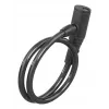 Hama 00178137 cadeado para bicicleta preto 650 mm cadeado de cabo