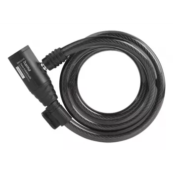 Hama 00178136 cadeado para bicicleta preto 1200 mm cadeado de cabo