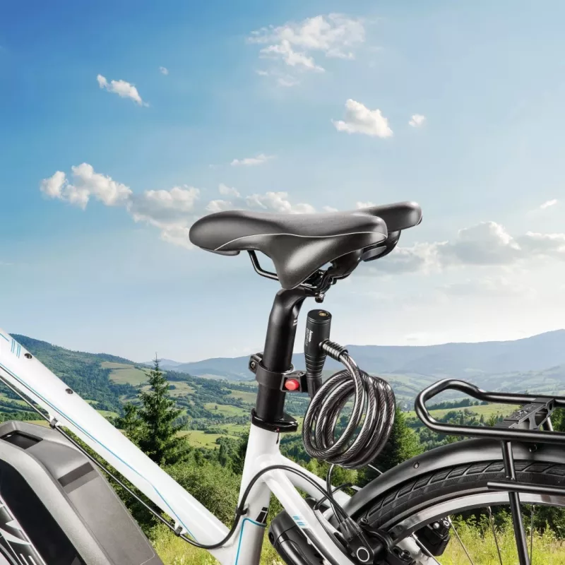 Hama 00178136 cadeado para bicicleta preto 1200 mm cadeado de cabo