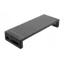 Suporte para monitor EQUIP suporte ergonómico para monitor com USB (USB-A x4, USB-C x1), autónomo, 25 kg, preto