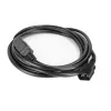 Cabo de alimentação ACT C14 para C21 IEC60320, 2 m, 250 V, 10 A, preto