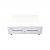 Gaveta de caixa EQUIP 351011, gaveta de caixa manual/automática, 4 compartimentos para notas / 8 para moedas, metal, branco, 420×405×110 mm