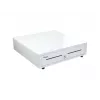 Equip 351011 gaveta de caixa POS, 4 compartimentos para notas / 8 para moedas, RJ11, branca