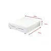 Equip 351011 gaveta de caixa POS, 4 compartimentos para notas / 8 para moedas, RJ11, branca