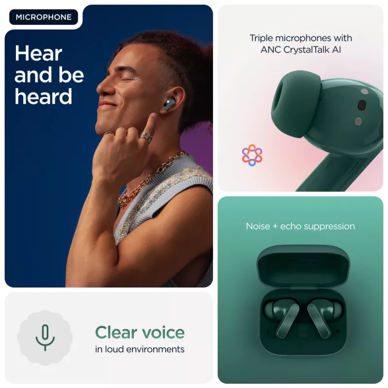 Motorola Moto Buds Bass headset True Wireless Stereo (TWS) intra-auricular chamadas/música Bluetooth verde