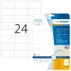 Etiquetas mate transparentes A4 HERMA 70x37 mm 600 unidades