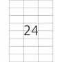 Etiquetas mate transparentes A4 HERMA 70x37 mm 600 unidades