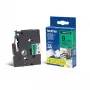 Fita de etiquetagem Brother TZ-721 preto sobre verde 9 mm