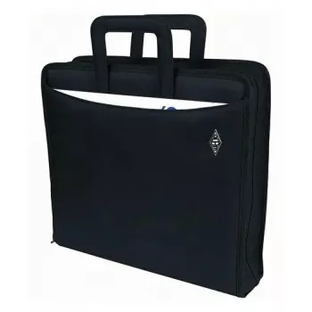 WEDO personal organizer 58 601 — pasta de documentos em plástico e poliéster para A4 com porta-cartões de visita, preto