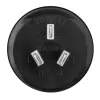 Adaptador de viagem Hama 00108882 tipo F para tipo I (AU) preto