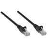 Intellinet 347440 cabo de rede patch, Cat5e U/UTP, RJ45 (M) para RJ45 (M), 0,3 m, moldado, sem ganchos, preto, 10 unidades