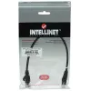 Intellinet 347440 cabo de rede patch, Cat5e U/UTP, RJ45 (M) para RJ45 (M), 0,3 m, moldado, sem ganchos, preto, 10 unidades