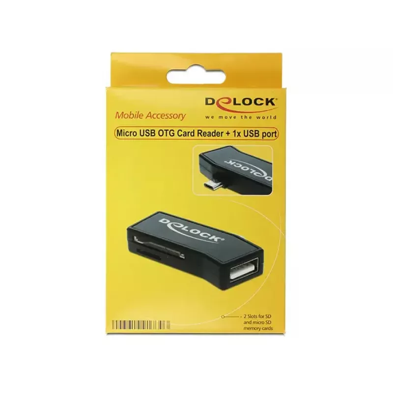 Leitor de cartões DeLOCK 91730 USB 2.0 preto