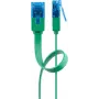 Cabo patch plano Goobay CAT 6A U/UTP verde 0,5 m