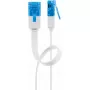Cabo de rede Goobay CAT 6A cabo patch plano RJ-45 Cat6a 0,5 m branco
