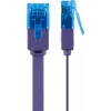 Cabo patch plano Goobay CAT 6A U/UTP violeta 1 m