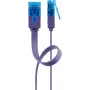 Cabo patch plano Goobay CAT 6A U/UTP violeta 1 m