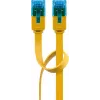 Cabo patch plano Goobay CAT 6A U/UTP amarelo 2 m