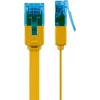 Cabo patch plano Goobay CAT 6A U/UTP amarelo 2 m