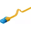 Cabo patch plano Goobay CAT 6A U/UTP amarelo 2 m