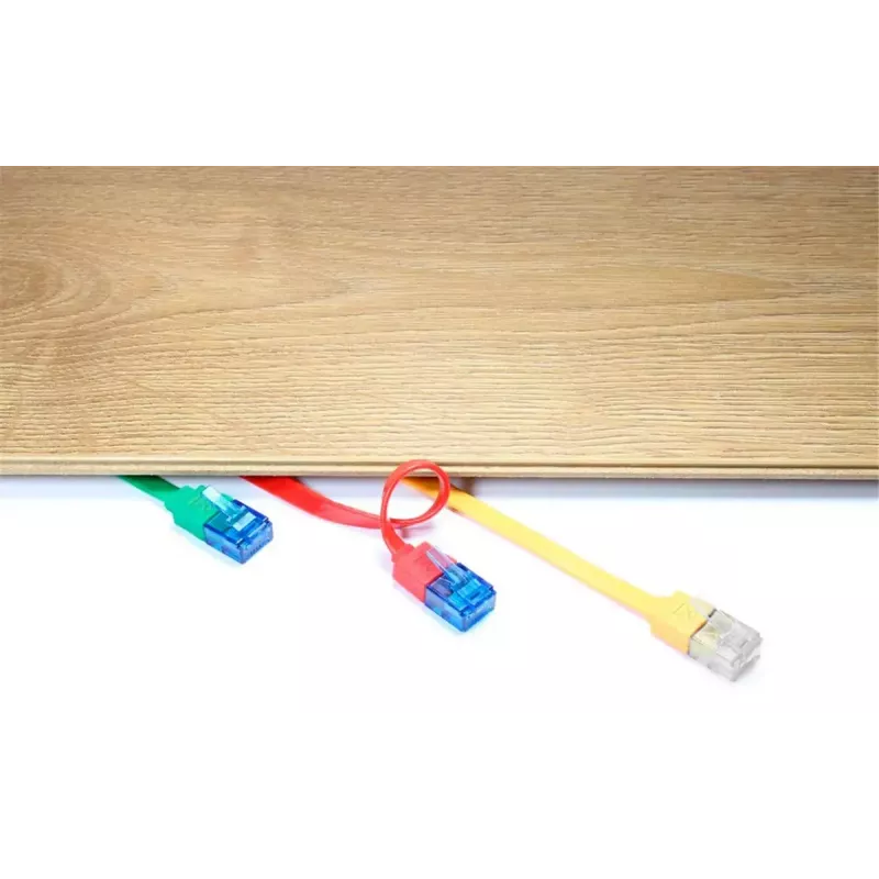 Cabo patch plano Goobay CAT 6A U/UTP branco 3 m