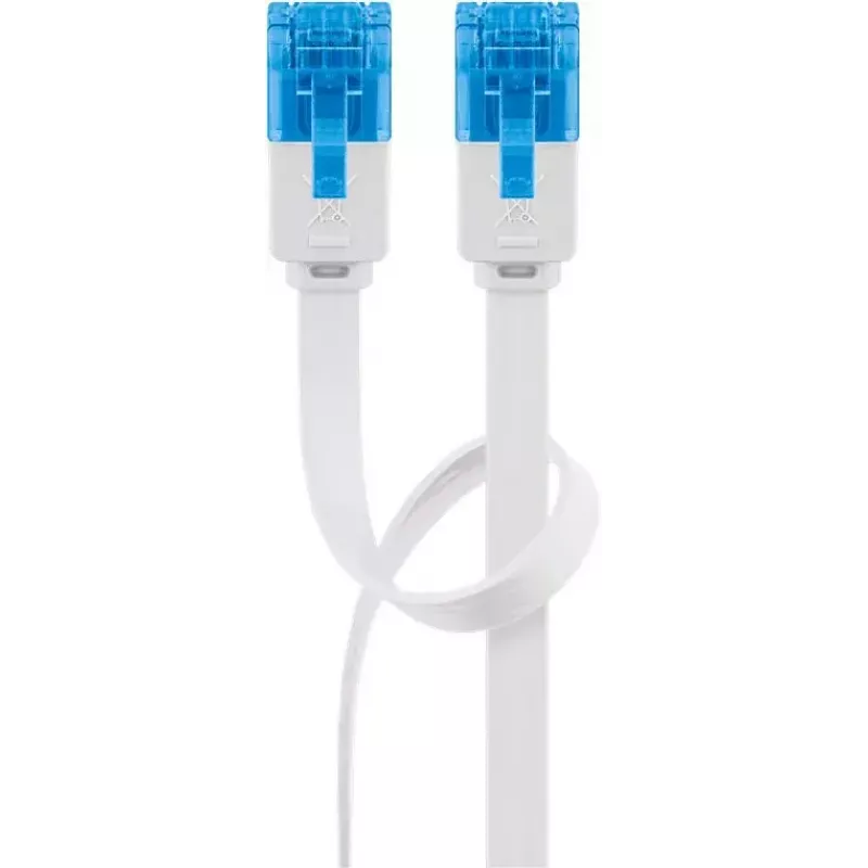 Cabo patch plano Goobay CAT 6A U/UTP branco 3 m