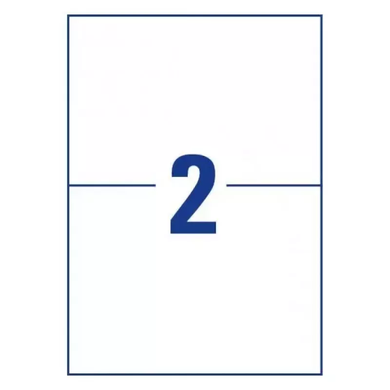 Folhas de etiquetas Avery Zweckform modelo 6176 – folhas imprimíveis 210 × 148 mm, formato de embalagem