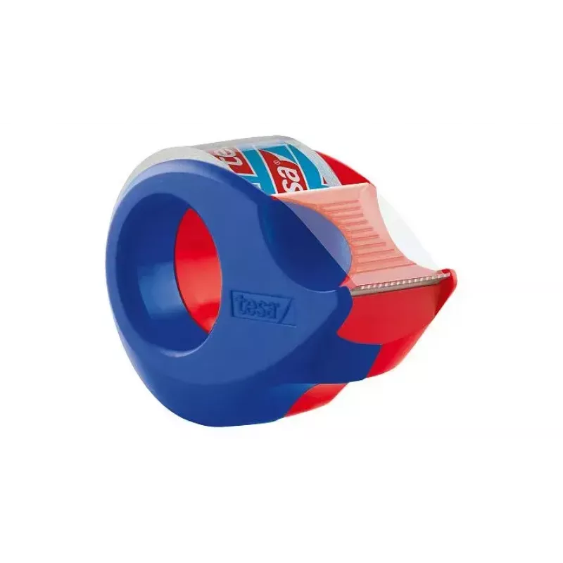 Tesa 57859 Dispensador de fita adesiva, azul/vermelho