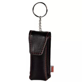 Estojo para pen drive Hama „Fashion“, preto, estojo para pen drive, pele sintética, preto, vermelho